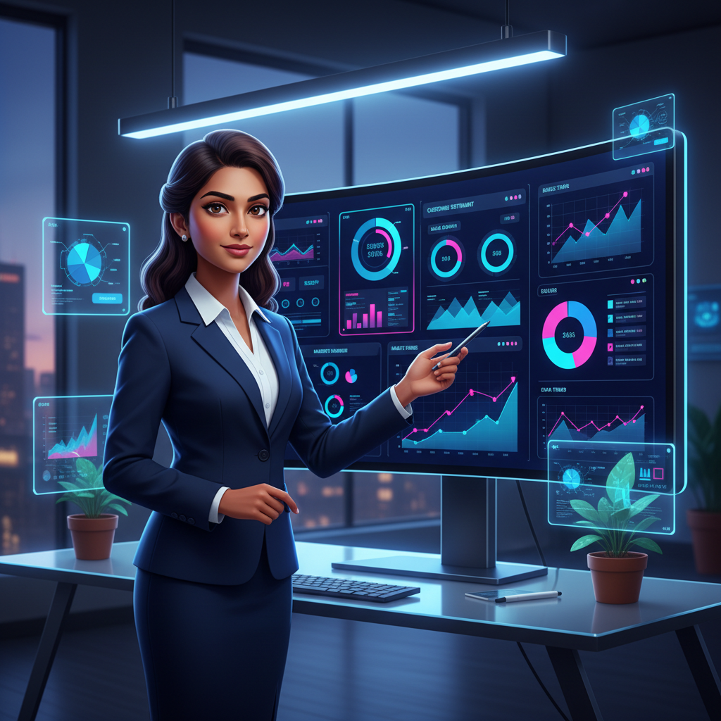 Customer report analytics dashboard