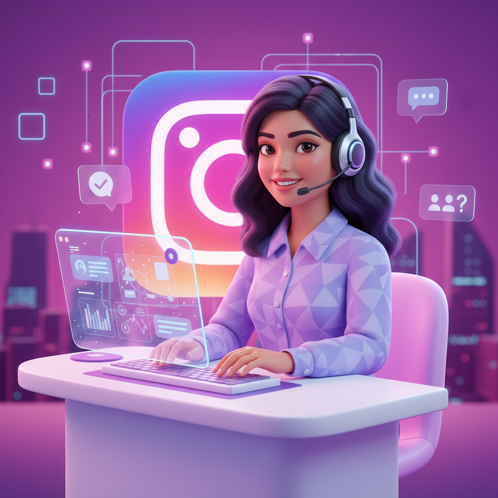 Instagram chat customer support agent